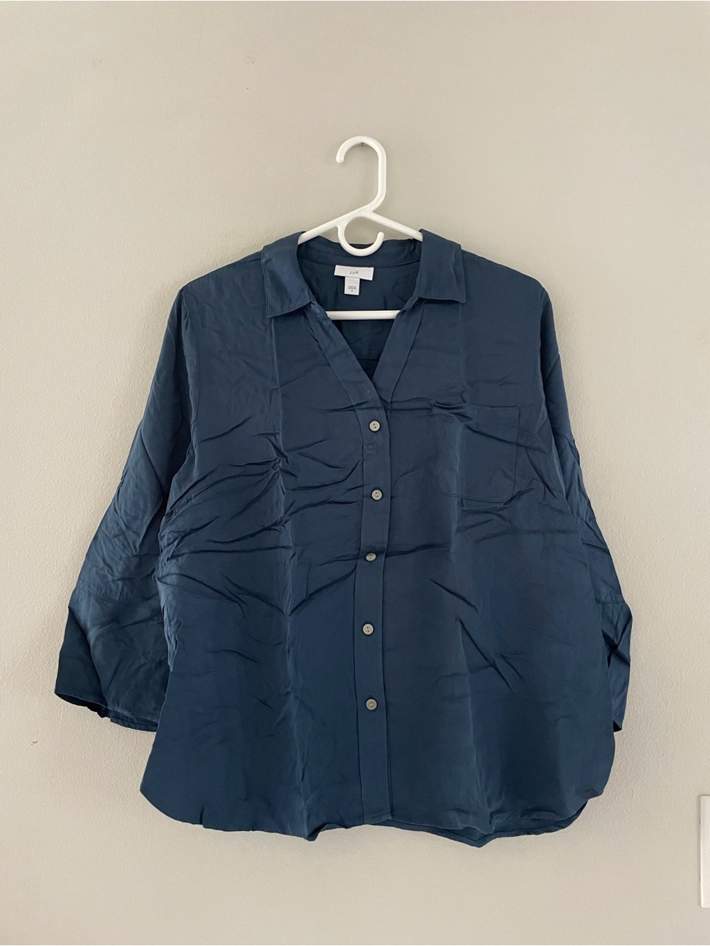 J. Jill Blue Button Down Shirt